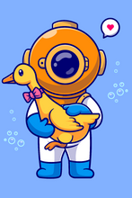 Load image into Gallery viewer, Diver holding duckⓂ️A pieces
